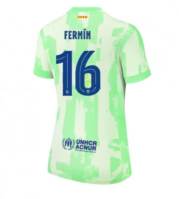 Barcelona Fermin Lopez #16 Tercera Equipación Mujer 2024-25 Manga Corta